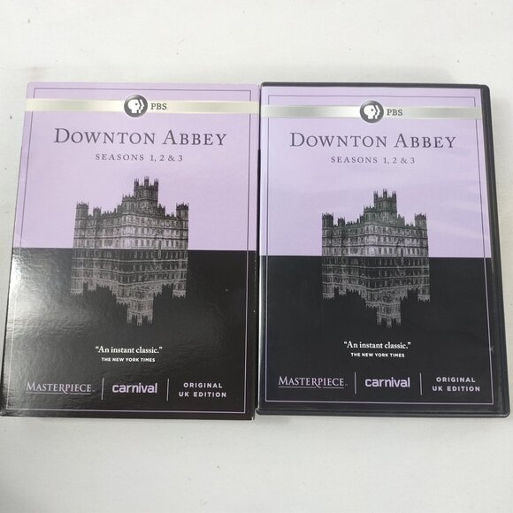 Downton Abbey Seasons 1,2, & 3, by PBS, 9 Disc DVD Set w/ Slipcover Used - Picture 5 of 10